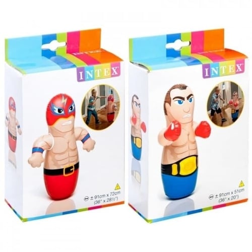 Mainan Anak Balon Tinju Intex Samsak 3D PopBag Punching Boxer Wrestler