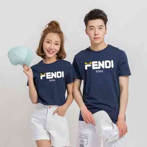 New Arrival Couple Baju Combed Navy Cp Pd Fendi Navy Combed Lt
