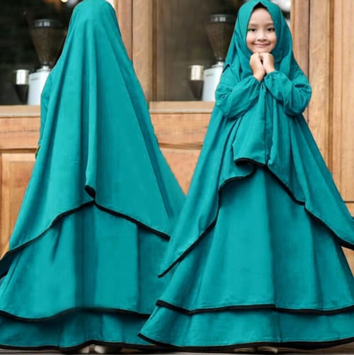 New Arrival Gamis Muslim Anak Serena Tosca Syari Ramadhani Kids Tosca Sw