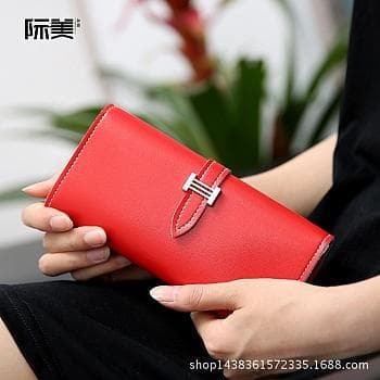 New Arrival Dompet Wanita Kulit Merah Dompet Tiffany Import Multifungsi Red Fs