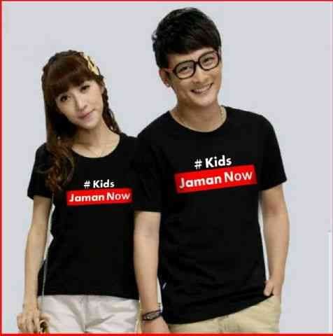 New Arrival Couple Baju Combed Hitam Cp Kids Zamannow Black Combed Lt
