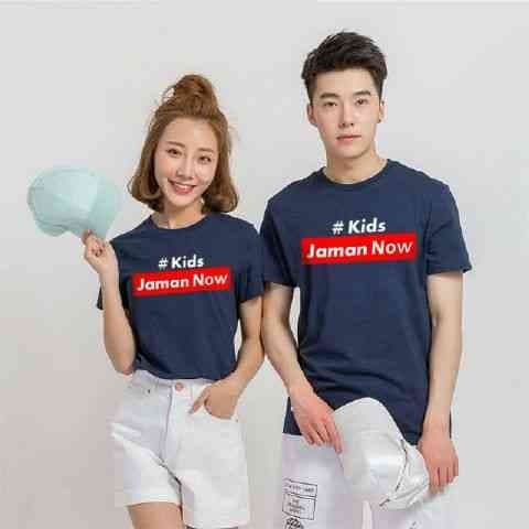 New Arrival Couple Baju Combed Navy Cp Pdk Kids Zamannow Navy Combed Lt