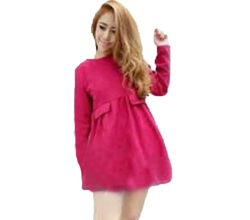 New Arrival Dress Wanita Rayon Bangkok Pink Fanta Dress Wasabi Fanta Sw
