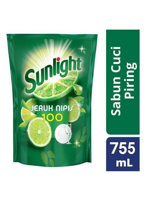 SUNLIGHT Sabun Cuci Piring Pouch 755ml x 12