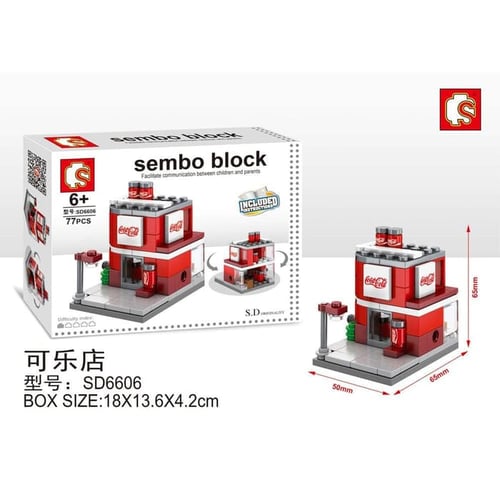 SEMBO BLOCK Coca Cola Store Mini City SD6606