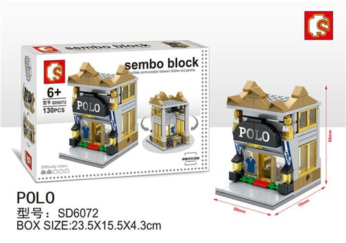SEMBO Block Mini Street Polo Store SD6072
