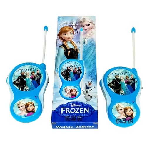 Walkie Talkie Frozen Hate Telepon Anna Elsa Biru - Kids Toys
