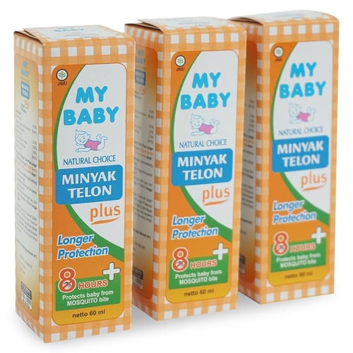 My Baby Minyak Telon Plus Longer Protection 60 ML - 3 Pcs