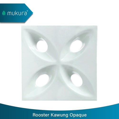 MUKURA Rooster Kawung Opaque 20X20 Pcs10