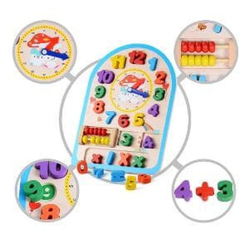 Multi Function Digital Clock Jam Kayu Angka - Kids Toys