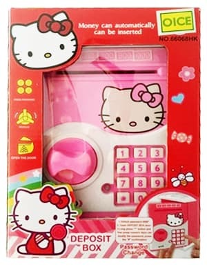 Deposit Box Hello Kitty Brankas ATM Saving Money Celengan - Kids Toys
