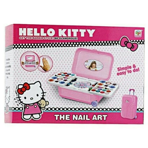 Alat Make Up Dandan Hello Kitty Nail Art Koper - Kids Toys