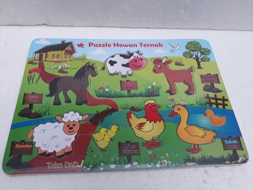 Puzzle Stiker Hewan Ternak Peternakan - Edu Toys