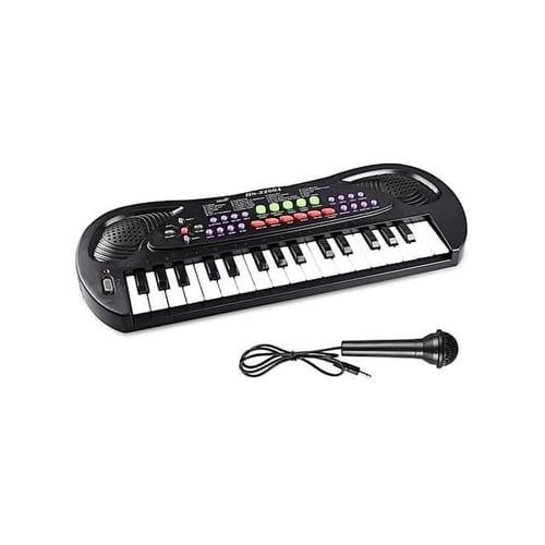 32 Keyboard Electric Piano Alat Musik Organ Hitam Murah - Kids Toys