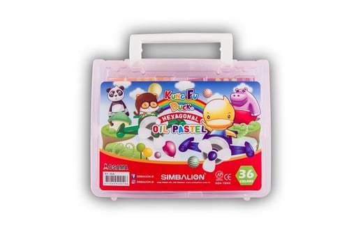 SIMBALION Krayon Oil Pastel 36 Colors Kungfu Duck Plastic Case KF 36A