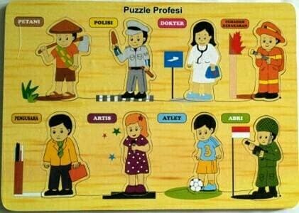 Puzzle Stiker Profesi - Kids Toys