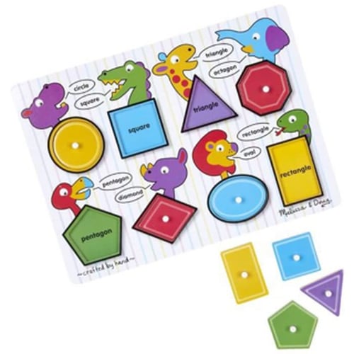 Puzzle Knop 8 Shapes Animal - Kids Toys
