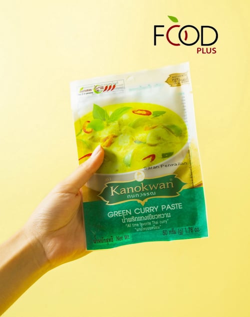 Kanokwan Bumbu Pasta Kari Hijau (Green Curry Paste) 50 gr