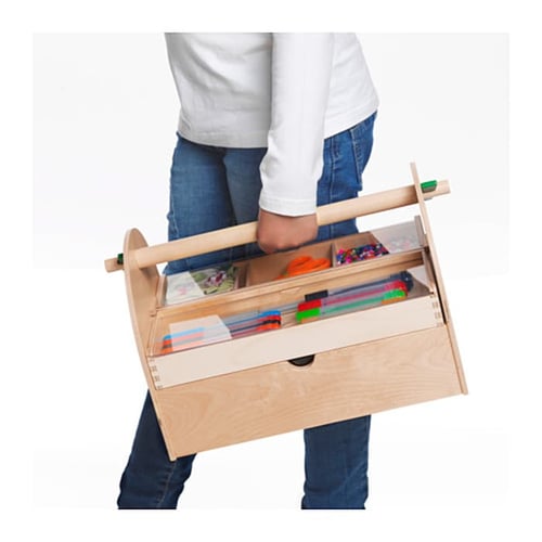 LUSTIGT Tool Box Kayu Tempat Penyimpanan Perkakas - Kids Toys