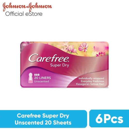 Johnson & johnson Official Store Jual CAREFREE Super Dry Unscented 20