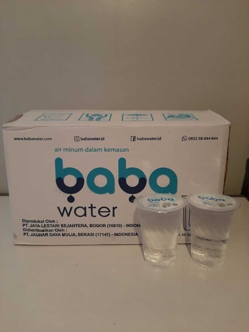 Air Mineral Baba Water kemasan gelas 240ml