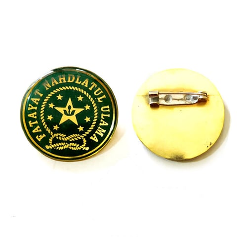 Pin Lencana Bros Logo Fatayat NU Bulat Lapis Lycal