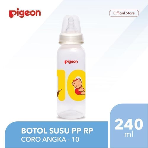 PIGEON Botol Susu PP RP 240Ml - Coro Angka 10