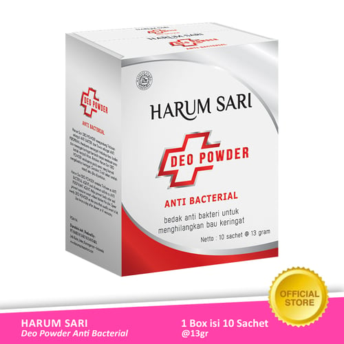 HARUM SARI Deo Powder Anti Bacterial Sachet 10x13 gr - Box