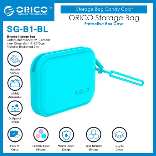ORICO Silicone Storage Bag Candy Color - SG-B1 -  BLUE