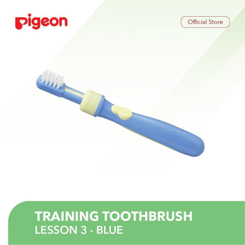 PIGEON Training Toothbrush Lesson 3 - Blue