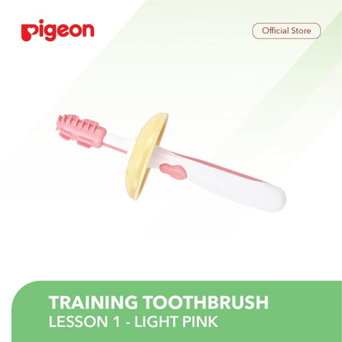 PIGEON Training Toothbrush Lesson 1 - Light Pink