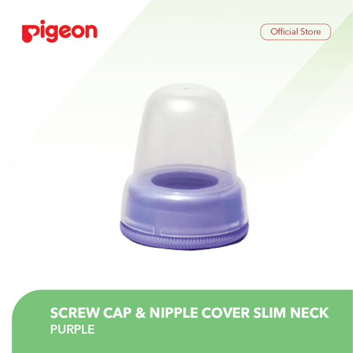PIGEON Screw Cap and Nipple Cover Slim Neck - Purple
