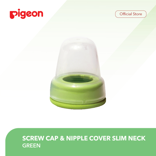 PIGEON Screw Cap and Nipple Cover Slim Neck - Green
