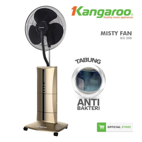 Kangaroo Kipas Angin Misty Fan KG208 Anti Bacterial Garansi Motor 3 Tahun
