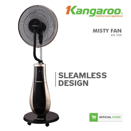 Kangaroo Kipas Angin Misty Fan KG558 Design Elegant Garansi Motor 3 Tahun
