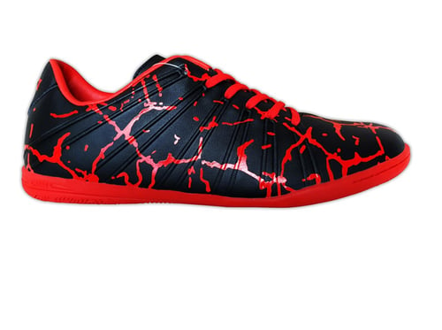 Calci Sepatu Futsal Anak Magma - Black Red