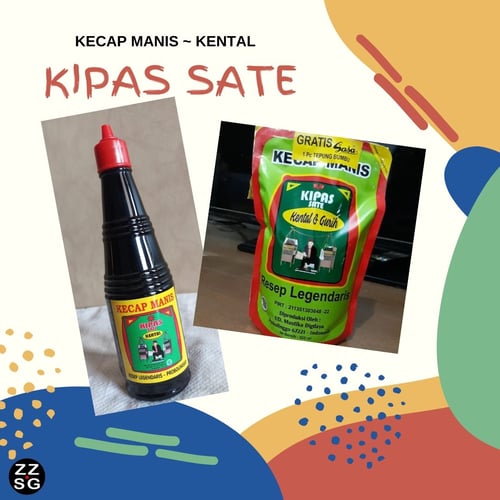 KIPAS SATE Kecap Manis KENTAL 525ml (Refill-Pouch)