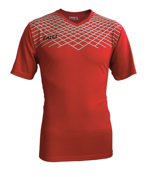 Calci Baju Scape Jersey - Red Turquoise