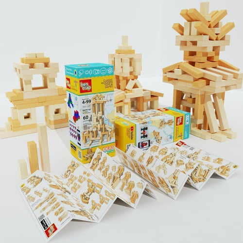 BENTRAP Wooden Classic Toys & Games Natural