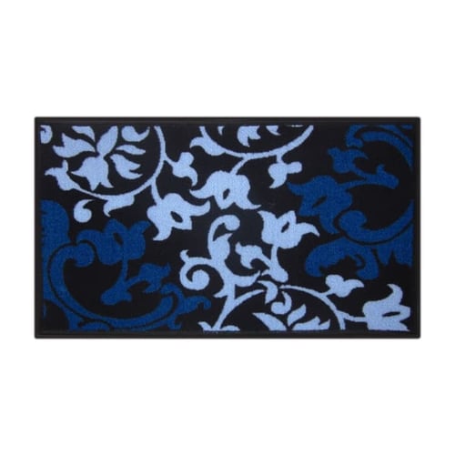 ARTSY Pattern Mix Lily Door Mat Keset Blue 40 x 70 cm