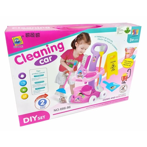 Cleaning Car Set Alat Kebersihan Rumah Tangga House Hold - Kids Toys