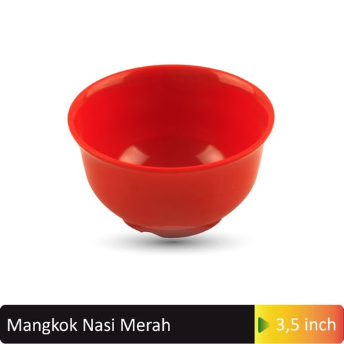 Mangkok Nasi Glori 3.5 inch Merah- G4135