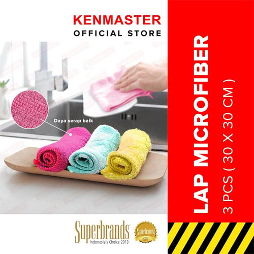 Kent Microfiber Cloth PK-30 ( Isi 3 Pcs)