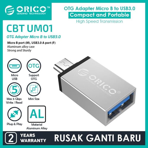 ORICO OTG Micro USB to USB3.0 Adapter - CBT-UM -  silver