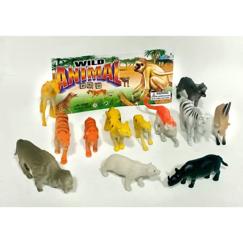 Action Figure Set Wild Animal Binatang Safari Liar Kecil A588 - Kids toys