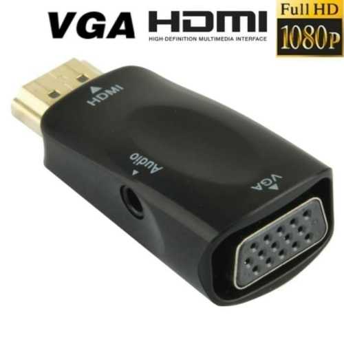 Converter HDMI (MALE) to VGA with Port Audio - Full HD 1080p