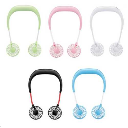 Lazyneck Double Fan Kipas Angin Leher Mini Lazy Neck Gantung Portable