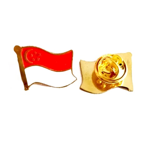 Pin Bendera Singapura - Flagpin Singapore