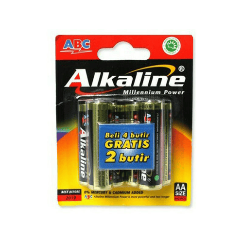 Baterai AA Alkaline isi 6pcs