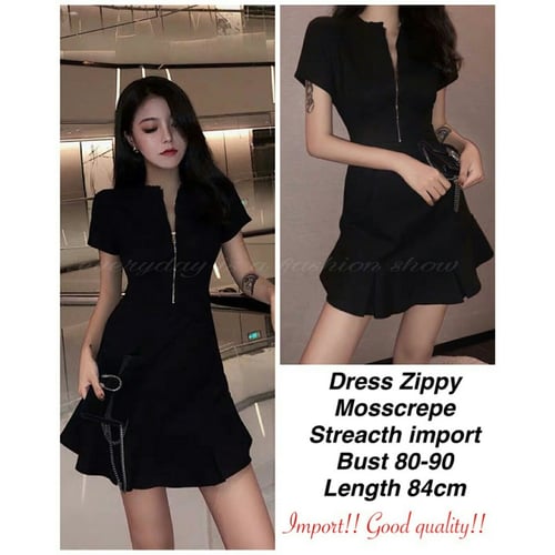 Terlaris Dress Zippy Mini Dress Model Casual Terkini